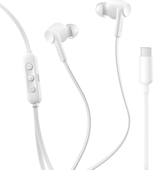 Belkin SoundForm Vezetékes USB-C Fülhallgató Headset - Fehér