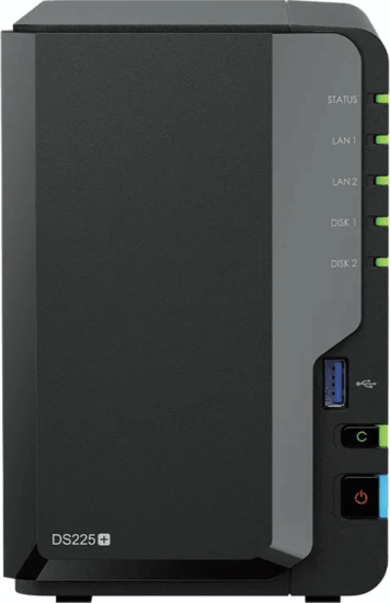 Synology NAS DS225+ 6GB 2-rekeszes NAS hálózati adattároló