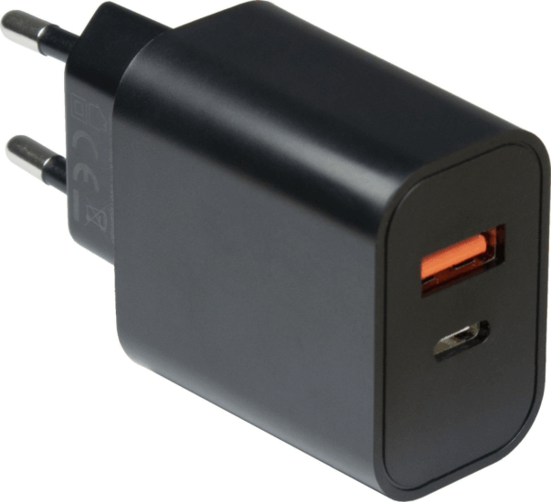 Inter-Tech PD-2120 USB-A / USB-C Hálózati Töltő Adapter 20W - Fekete Inter-Tech PD-2120 USB-A / USB-C Hálózati Töltő Adapter 20W - Fekete