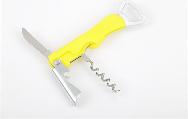 IRIS KT-190 Univerzális Sörnyító és Dugóhúzó - Sárga