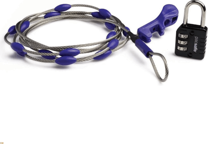 Pacsafe 10520999 Számzáras kerékpár kábelzár - Kék/ Ezüst Pacsafe 10520999 Számzáras kerékpár kábelzár - Kék/ Ezüst