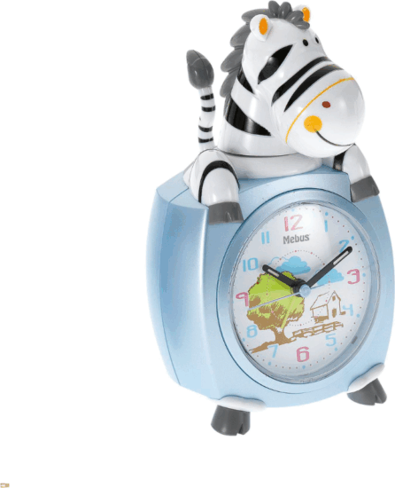 Mebus 26637 Gyerek Ébresztőóra - Zebrás Mebus 26637 Gyerek Ébresztőóra - Zebrás