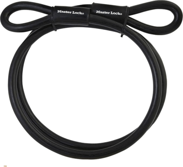 Master Lock 49EURD Dupla hurkú Acélkábel 3m - Fekete