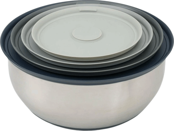 Joseph Joseph Nest Prep & Store Rozsdamentes acél tál készlet fedővel 5 / 3,8 / 2,1 / 1,2 L - Ezüst Joseph Joseph Nest Prep & Store Rozsdamentes acél tál készlet fedővel 5 / 3,8 / 2,1 / 1,2 L - Ezüst