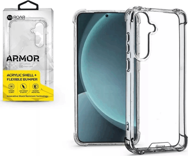 Roar KC341106 Armor Samsung Galaxy S25 Telefon tok - Átlátszó
