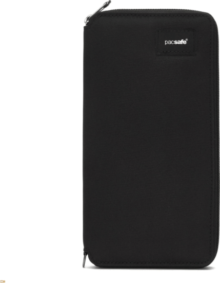 Pacsafe RFIDsafe Pénztárca 22,5 x 11,5 cm - Fekete