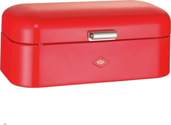 Wesco 112760 Rozsdamenetes acél Kenyértartó 16,5 L - Piros Wesco 112760 Rozsdamenetes acél Kenyértartó 16,5 L - Piros