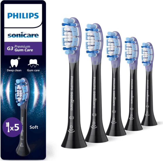 Philips HX9055/88 Elektromos fogkefe Pótfej - Fekete (5db)