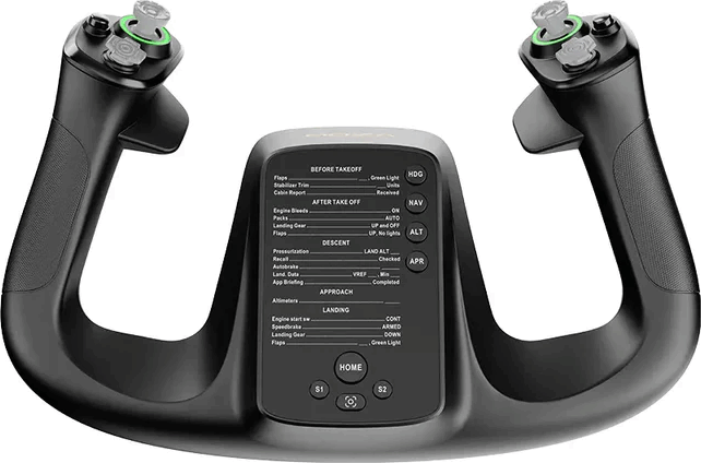 Moza Racing AS012 Flight MFY YOKE Repülőgép botkormány RGB vezérlő - Fekete Moza Racing AS012 Flight MFY YOKE Repülőgép botkormány RGB vezérlő - Fekete