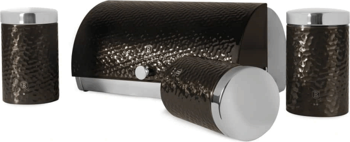 Berlinger Haus BH/6735 Rozsdamentes Acél Kenyértartó szett 4 részes - Fekete