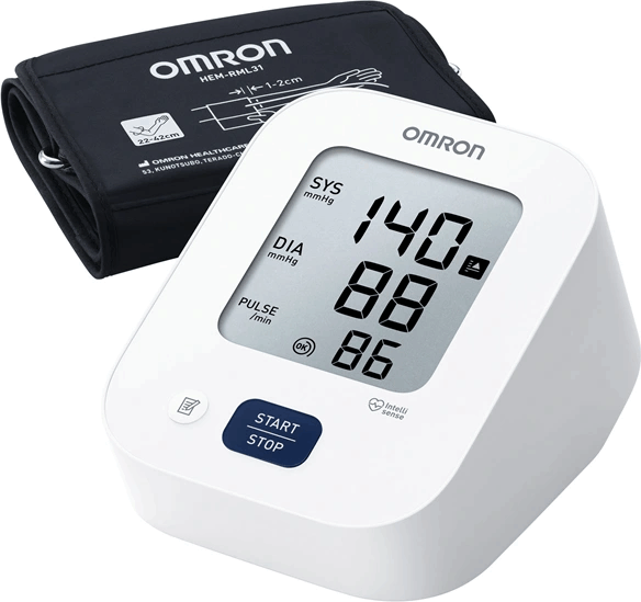 Omron M2+ 7188-LE Intellisense Felkaros Digitális Vérnyomásmérő - Fehér