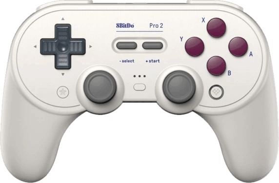 8BitDo Pro 2 Vezeték Nélküli Kontroller (Nintendo Switch / Switch 2 / PC / Android/ IOS) - Fehér