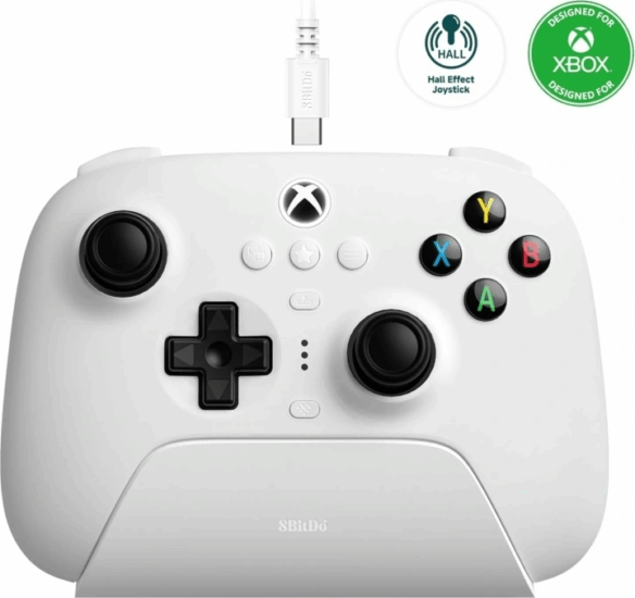 8BitDo Ultimate 3 Vezeték Nélküli Kontroller Töltőállomással (Xbox Series X|S / Xbox One / PC / Andorid / IOS) - Fehér