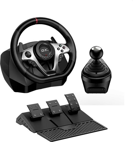 Genius SpeedMaster X1 Kormány és Pedál - Fekete (PC / PS3 / PS4 / Xbox One)