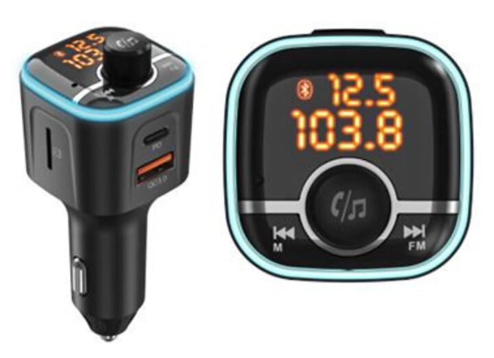 Navitel BHF04MAX Bluetooth FM Transmitter - Fekete