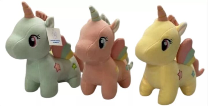 Unikornis plüssfigura 23 cm - Többféle