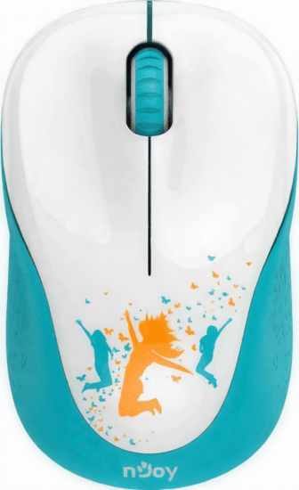 NJOY MSWL-W110-CM01B RF Wireless Egér - Fehér/Kék NJOY MSWL-W110-CM01B RF Wireless Egér - Fehér/Kék