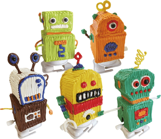 LAMAX ArtKid1 3D Robo nyomtatószál szett + robot alap - Vegyes színek (12db/csomag)