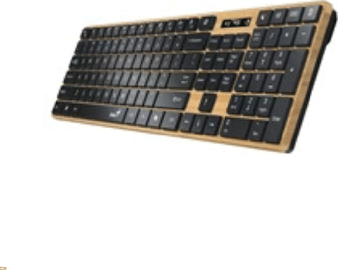 Genius 7250BT Wireless és Bluetooth Slim Billentyűzet HUN - Fa színű