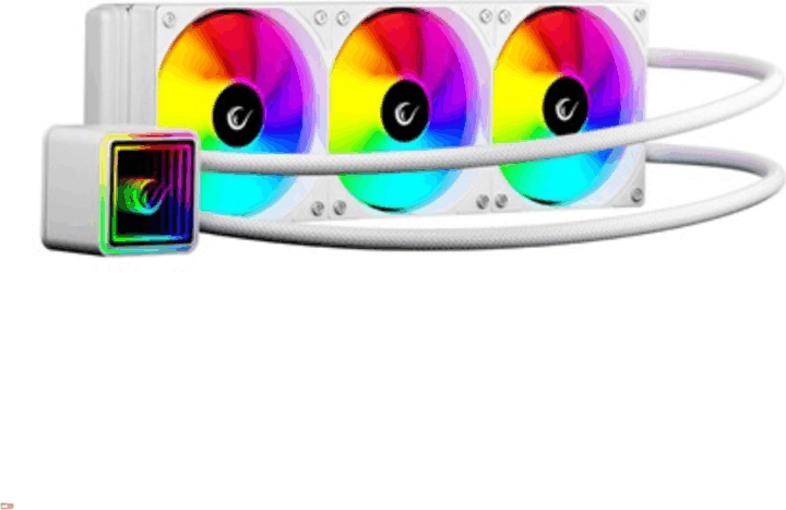 Rampage Infinite V360 360mm ARGB All In One Univerzális CPU Vízhűtés - Fehér