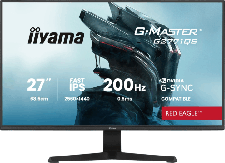 iiyama 27" G2771QS-B1 16:9 QHD IPS LED Gaming Monitor - Fekete