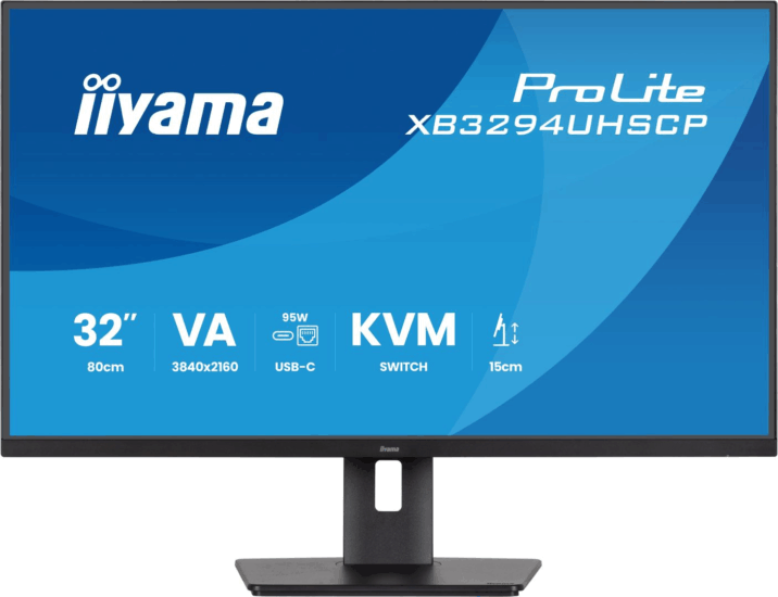 iiyama 32" XB3294UHSCP-B1 ProLite 16:9 UHD VA LED Monitor - Fekete