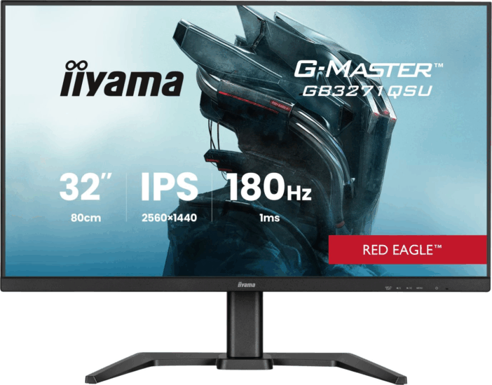 iiyama 31,5" GB3271QSU-B2 G-Master 16:9 QHD IPS LED Gaming Monitor - Fekete