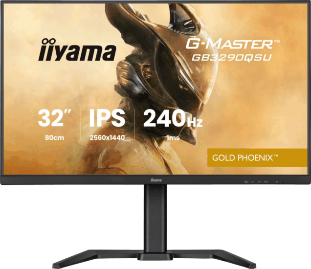 iiyama 31,5" GB3290QSU-B1 G-Master 16:9 QHD IPS LED Gaming Monitor - Fekete
