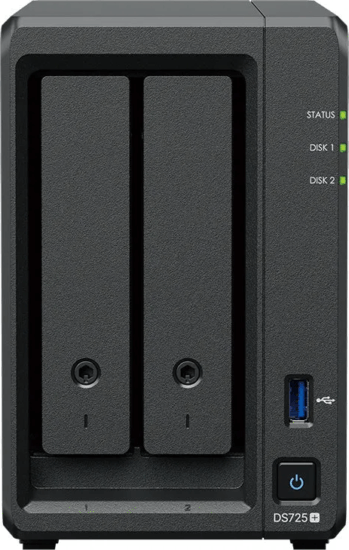 Synology DS725+ 2-rekeszes NAS hálózati adattároló + 20GB 2xHDD