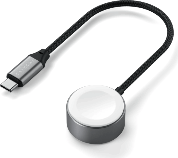Satechi Mágneses Szövet Okosóra töltő 0.2m - Fekete