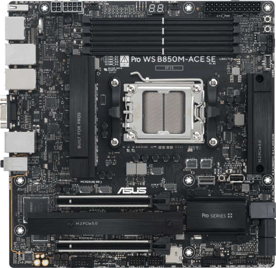Asus B850 PRO WS B850M-ACE SE DDR5 AMD AM5 MicroATX Alaplap Asus B850 PRO WS B850M-ACE SE DDR5 AMD AM5 MicroATX Alaplap