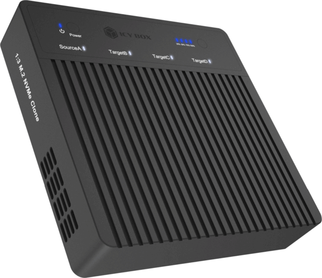 ICY BOX IB-4013MCL-C4 M2 NVMe SSD Dokkoló és klónozó állomás (USB4 - M.2)