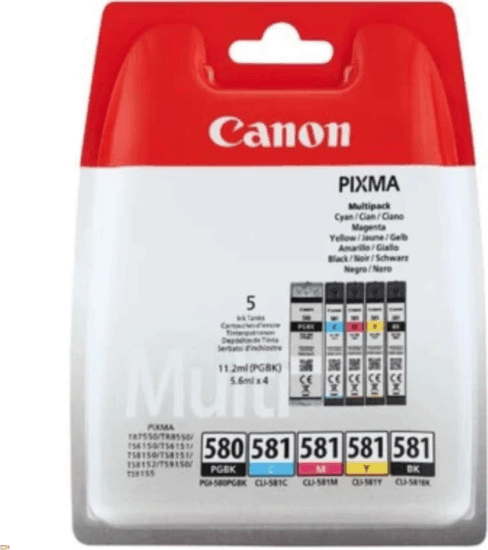 Canon PGI-580Bk+ CLI-581 Eredeti Tintapatron Multipack - Többszínű