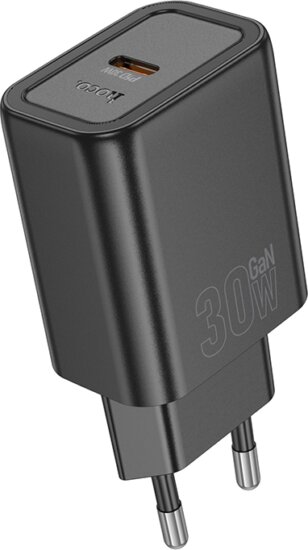 Hoco N62.U.BK USB-C Hálózati Gyorstöltő Adapter 30W - Fekete Hoco N62.U.BK USB-C Hálózati Gyorstöltő Adapter 30W - Fekete