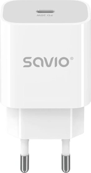 Savio LA-09 1×USB-C Hálózati Töltő Adapter 20W - Fehér