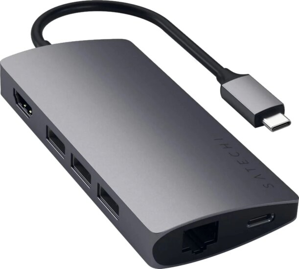 Satechi ST-TCMA2M NB x Univerzális USB-C Dokkoló Állomás 60 Watt - Asztroszürke