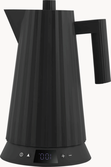 Alessi MDL21 B Plisse Vízforraló Hőfokszabályzóval 1.7L 2400 Watt - Fekete