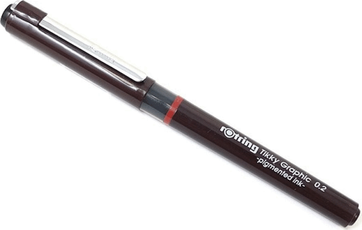 Rotring Tikky Graphic Tűfilc 0,2mm - Bordó