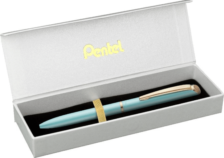 Pentel Energel BL2007PD-BOX prémium fém rollertoll (Kék tinta / 0,35mm) - Pasztell zöld