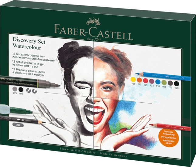 Faber-Castell Albrecht Dürer Akvarell színes ceruza készlet ecsettel (12 db / csomag)