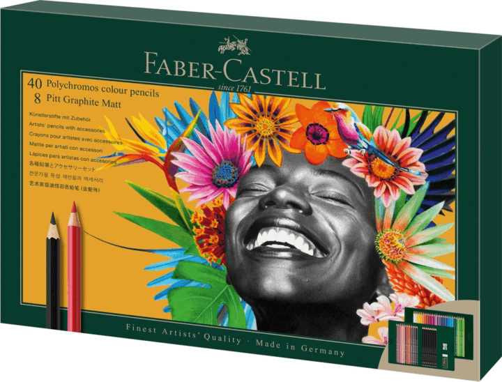 Faber-Castell Polychromos & Pitt Graphite Matt Színes Művészceruza készlet (50 db / csomag)