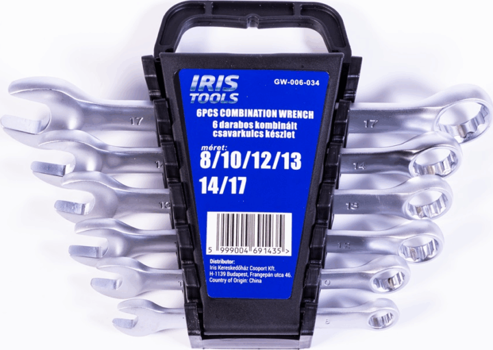 Iris Tools CW-006-034 Kombinált csavarkulcs készlet (6db / csomag)