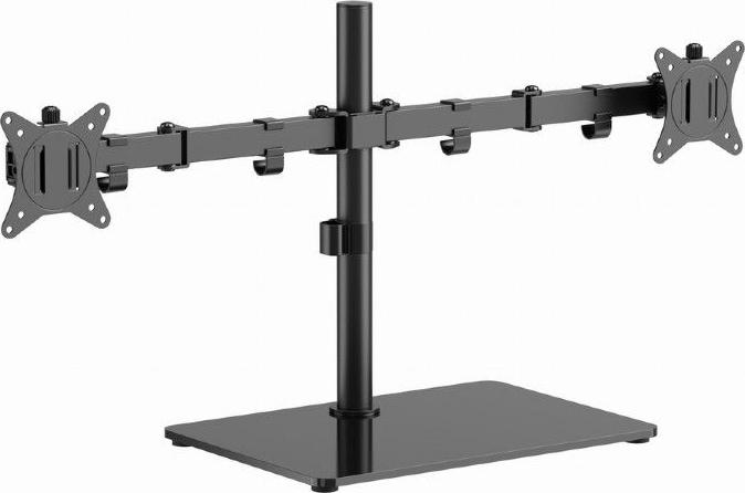 Gembird MS-D2ST-01 17"-32" LCD TV / Monitor Asztali Tartó Állvány (2 kijelző) - Fekete