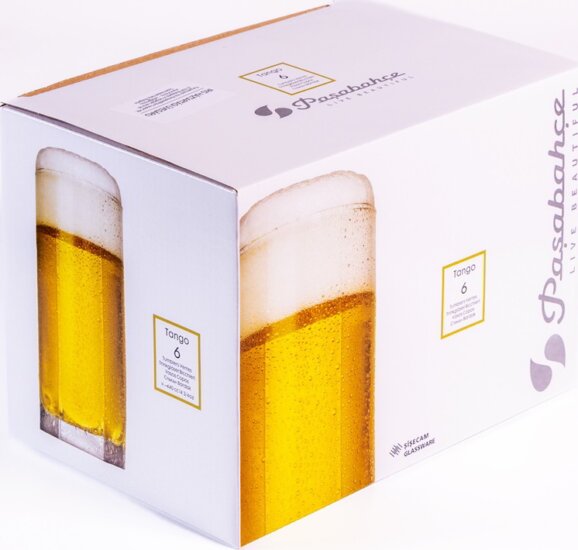Pasabache Tango Beer 440ml Sörös Üveg pohár szett 6 darabos
