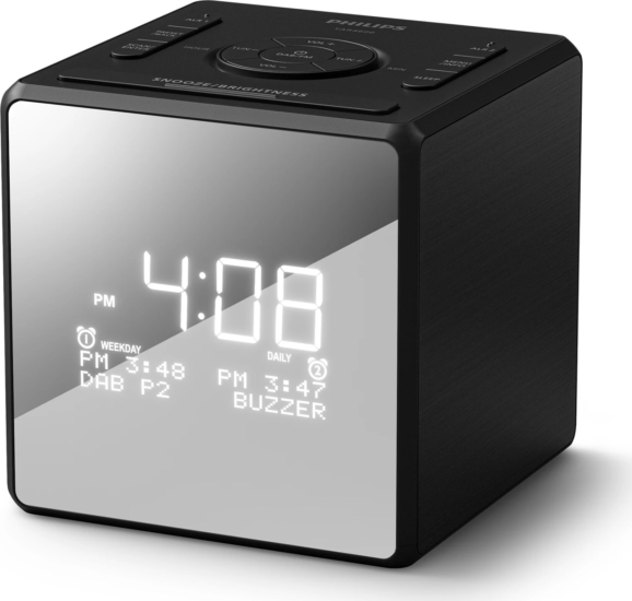 Philips TAR4600/10 Asztali Rádiós Ébresztőóra Digitális Kijelzővel - Fekete Philips TAR4600/10 Asztali Rádiós Ébresztőóra Digitális Kijelzővel - Fekete