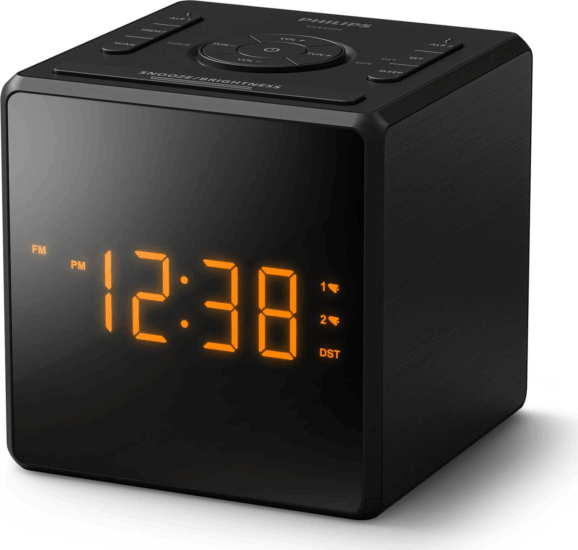 Philips TAR4500/10 Asztali Rádiós ébresztőóra LED kijelzővel - Fekete