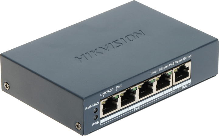 Hikvision DS-3E1505P-EI/M 4 port 1000Mbps PoE Switch