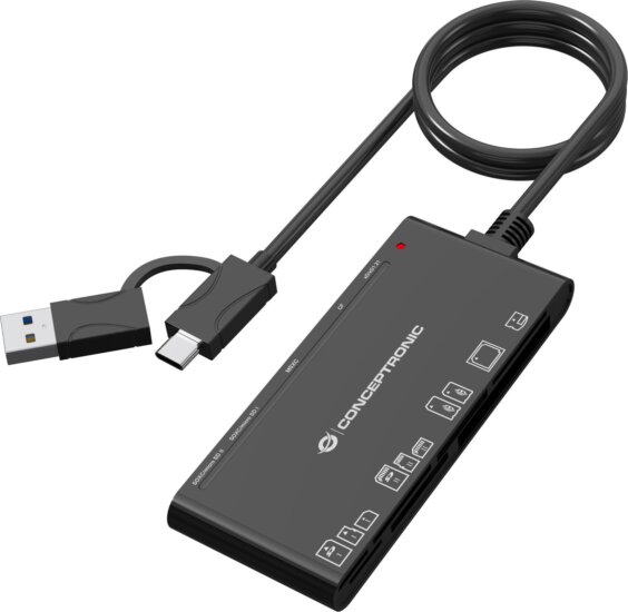 Conceptronic BIAN10B 7-in-1 USB 3.0 Külső kártyaolvasó