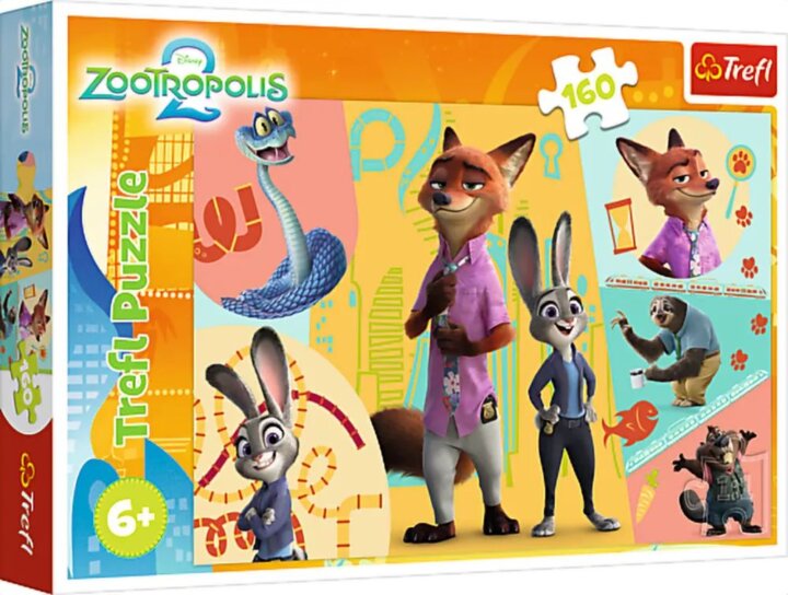 Trefl 15429 - Disney Zootropolis 160 Darabos Puzzle