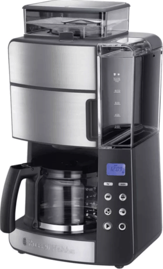 Russell Hobbs Grind & Brew Filteres Kávéfőző 1000W - Fekete / Ezüst Russell Hobbs Grind & Brew Filteres Kávéfőző 1000W - Fekete / Ezüst
